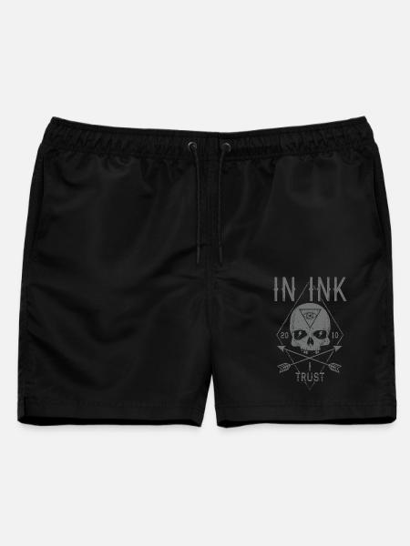 In Ink I Trust - Männer Badeshorts - Schwarz
