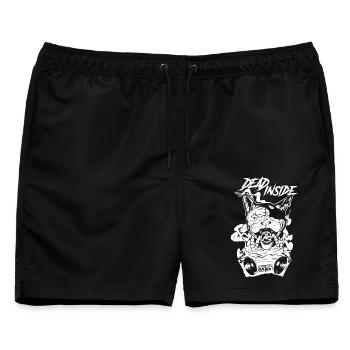 Skull Rock Band-Grafiken - Männer Badeshorts - Schwarz - Vorne - AI Model Male 178 light (178cm)
