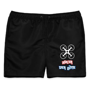 Adler der Lüfte - Männer Badeshorts - Schwarz - Vorne - AI Model Male 178 light (178cm)