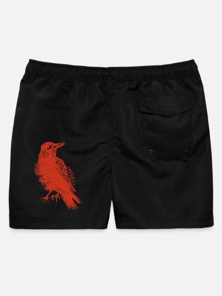 The Raven - Der Rabe Grungy - Männer Badeshorts - Schwarz