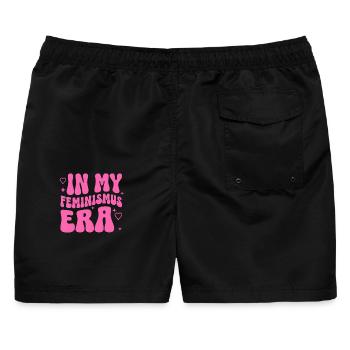 Feminismus Geschenk Frauenpower Gleichberechtigung - Männer Badeshorts - Schwarz - Hinten - AI Model Male 178 light (178cm)