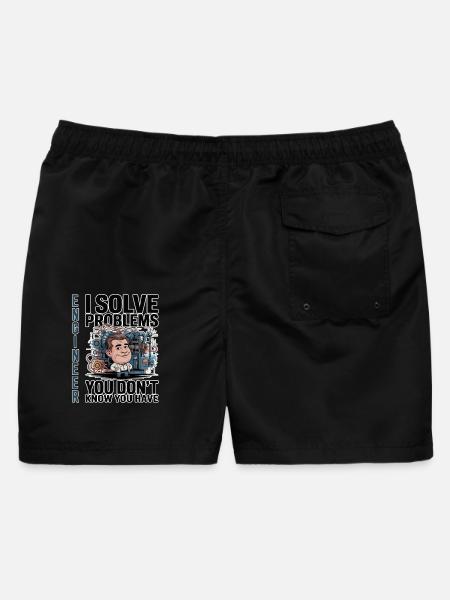 Ingenieur – Für dunkle Hintergründe - Männer Badeshorts - Schwarz