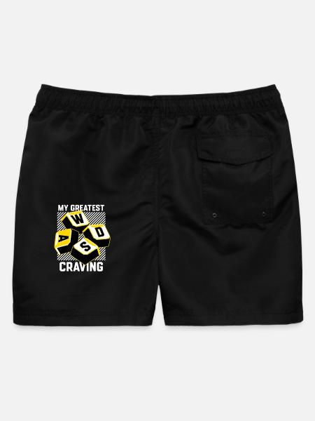 PC gaming Tastatur WASD - Männer Badeshorts - Schwarz