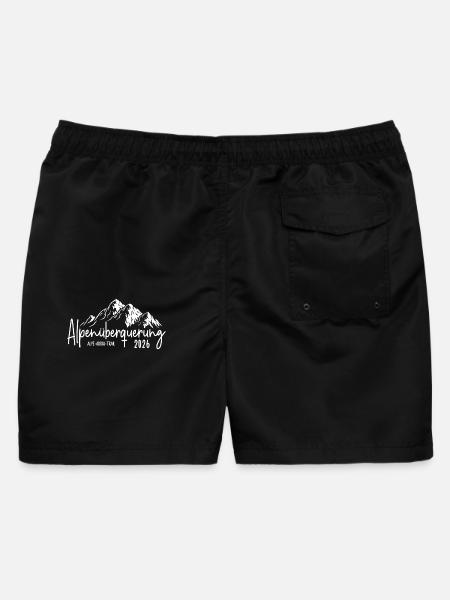 Alpenüberquerung Alpe Adria Trail 2026 - Männer Badeshorts - Schwarz
