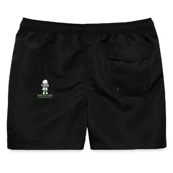 Radiologe Radiologie Beruf Röntgen Röntgenbild  - Männer Badeshorts - Schwarz - Hinten - AI Model Male 178 light (178cm)