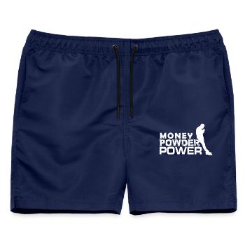 MPP weiß - Männer Badeshorts - Navy - Vorne - AI Model Male 178 light (178cm)