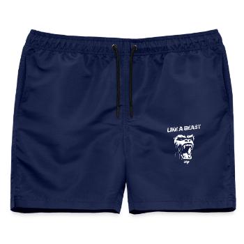 Like a Beast Gorilla - Männer Badeshorts - Navy - Vorne - AI Model Male 178 light (178cm)