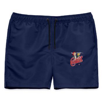Aah Castrol R. - Männer Badeshorts - Navy - Vorne - AI Model Male 178 light (178cm)