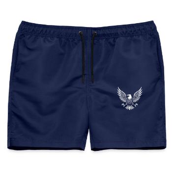 Adler usa amerikanisch - Männer Badeshorts - Navy - Vorne - AI Model Male 178 light (178cm)