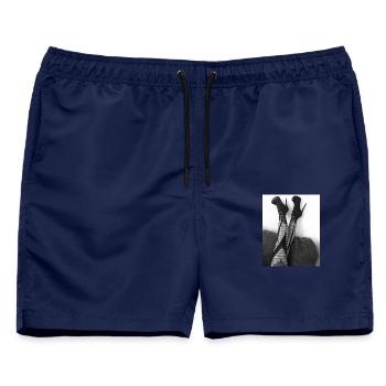 7E6FB826 AD47 4463 A545 90E6508F6BF1 - Männer Badeshorts - Navy - Vorne - AI Model Male 178 light (178cm)