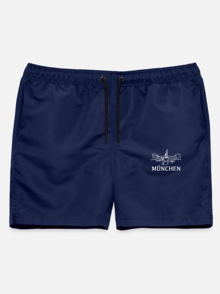 Bavaria München Munich Bayern Stadt Germany - Männer Badeshorts - Navy