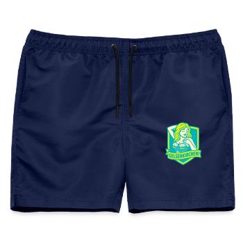 Gelsenkirchen Superstar - Männer Badeshorts - Navy - Vorne - AI Model Male 178 light (178cm)