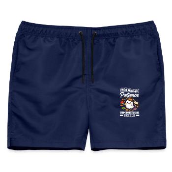 Para Normal Activities Sped-lehrer - Männer Badeshorts - Navy - Vorne - AI Model Male 178 light (178cm)