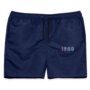 Ohne Titel 12 - Männer Badeshorts - Navy - Vorne - AI Model Male 178 light (178cm)