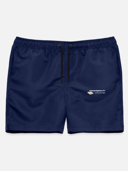 LIEBEVOLL Hausaufgaben-Mythos - Männer Badeshorts - Navy