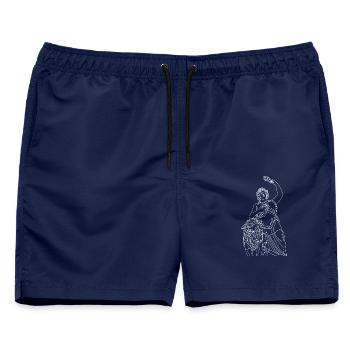 Bavaria München Bayern Munich - Männer Badeshorts - Navy - Vorne - AI Model Male 178 light (178cm)