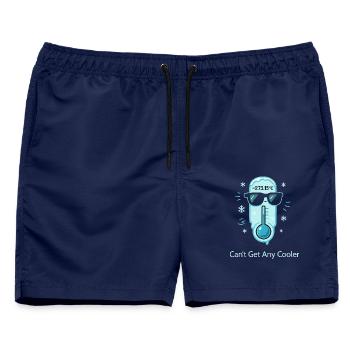 Absolute Zero — Can’t Get Any Cooler - Männer Badeshorts - Navy - Vorne - AI Model Male 178 light (178cm)