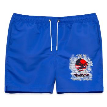 BMX - Männer Badeshorts - Royalblau - Vorne - AI Model Male 178 light (178cm)