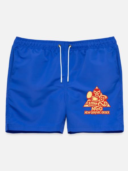 NGO Cult Symbols - Männer Badeshorts - Royalblau