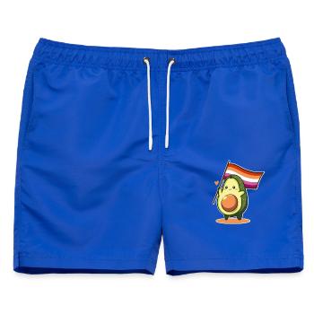 Avocado Lesbisch Flagge Pride LGBT Queer Sapphic - Männer Badeshorts - Royalblau - Vorne - AI Model Male 178 light (178cm)