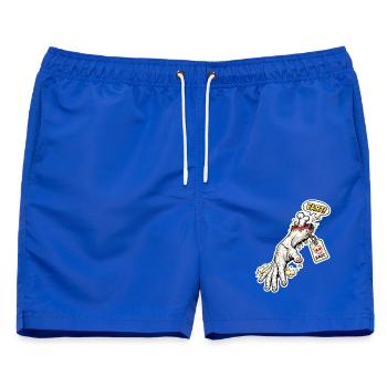 Furz Skelett Zombie Hand Sticker - Männer Badeshorts - Royalblau - Vorne - AI Model Male 178 light (178cm)