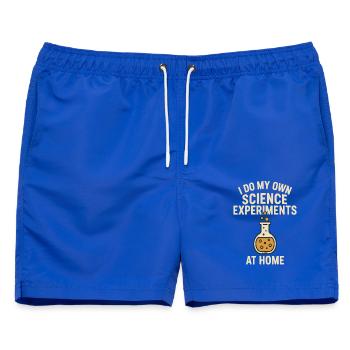 Eigenständige Wissenschaft Experimente Zu Hause - Männer Badeshorts - Royalblau - Vorne - AI Model Male 178 light (178cm)