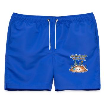 Gärtner kennen den ganzen Dreck! Für dunklen Hintergrund. - Männer Badeshorts - Royalblau - Vorne - AI Model Male 178 light (178cm)