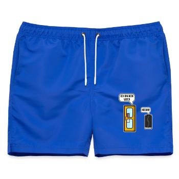 Ich bin Dein Vater, von der Telefonzelle zum Handy - Männer Badeshorts - Royalblau - Vorne - AI Model Male 178 light (178cm)