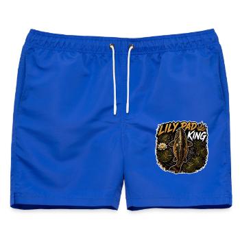 Rosenblatt-Karpfenfang-Design - Männer Badeshorts - Royalblau - Vorne - AI Model Male 178 light (178cm)