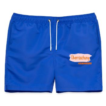 Überraschung - Frauen Perimenopause - Männer Badeshorts - Royalblau - Vorne - AI Model Male 178 light (178cm)