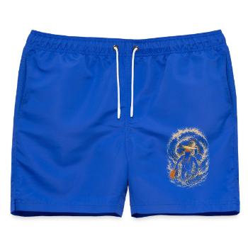 Küstenwache Rettungsschwimmer - Männer Badeshorts - Royalblau - Vorne - AI Model Male 178 light (178cm)