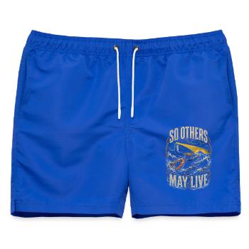 Küstenwache Rettungsschwimmer So Others May Live - Männer Badeshorts - Royalblau - Vorne - AI Model Male 178 light (178cm)