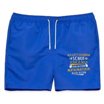 Mathematiker - Männer Badeshorts - Royalblau - Vorne - AI Model Male 178 light (178cm)