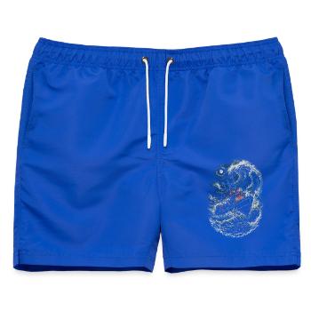 Alaska Königskrabben - Männer Badeshorts - Royalblau - Vorne - AI Model Male 178 light (178cm)