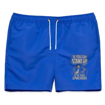 Höhlenforschung Spelunking Cave Explorer - Männer Badeshorts - Royalblau - Vorne - AI Model Male 178 light (178cm)
