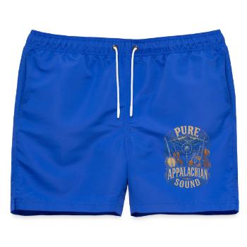 Bluegrass Musik Pure Appalachian Sound - Männer Badeshorts - Royalblau - Vorne - AI Model Male 178 light (178cm)