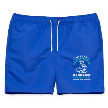 Kältetechniker Klimatechniker Handwerker Spruch - Männer Badeshorts - Royalblau - Vorne - AI Model Male 178 light (178cm)