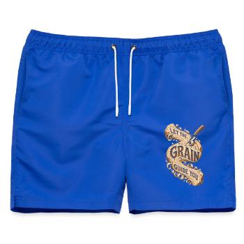 Holzschnitzerei Schnitzen Let The Grain Guide You - Männer Badeshorts - Royalblau - Vorne - AI Model Male 178 light (178cm)