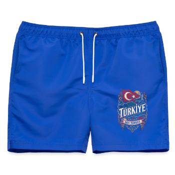 Türkei Türken Türkin Türke Türkiye Not Turkey - Männer Badeshorts - Royalblau - Vorne - AI Model Male 178 light (178cm)