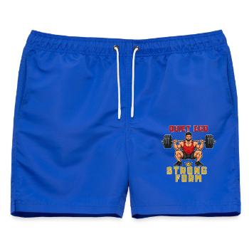 Stille Ego-starke Form - Männer Badeshorts - Royalblau - Vorne - AI Model Male 178 light (178cm)