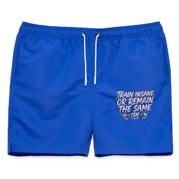 Personal Trainer Train Insane Or Fitness Trainer - Männer Badeshorts - Royalblau - Vorne - AI Model Male 178 light (178cm)
