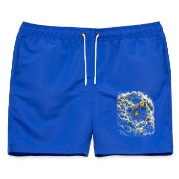 Rettungsschwimmer Wasserrettung - Männer Badeshorts - Royalblau - Vorne - AI Model Male 178 light (178cm)