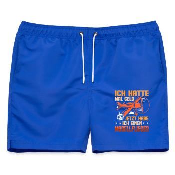 Modellflieger Spruch Modell Flieger RC Flugzeug - Männer Badeshorts - Royalblau - Vorne - AI Model Male 178 light (178cm)