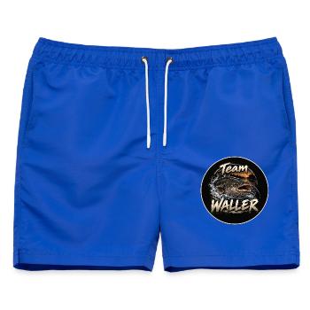 Team Waller - Männer Badeshorts - Royalblau - Vorne - AI Model Male 178 light (178cm)