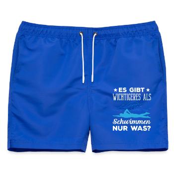 Schwimmsport Schwimmer Spruch Geschenk - Männer Badeshorts - Royalblau - Vorne - AI Model Male 178 light (178cm)