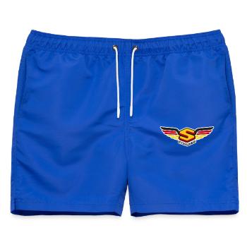 Steuerzahler / in - Held / in der Nation - Männer Badeshorts - Royalblau - Vorne - AI Model Male 178 light (178cm)
