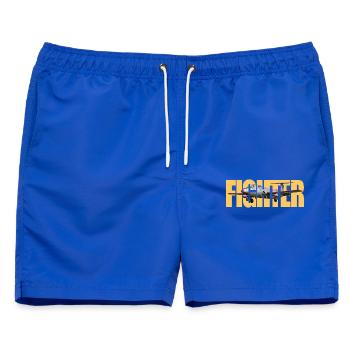 Fighter L-29 Delfin - Männer Badeshorts - Royalblau - Vorne - AI Model Male 178 light (178cm)