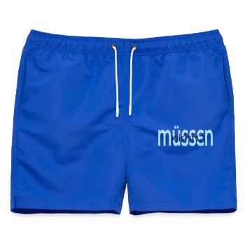 Freiheit Nichts Müssen - Männer Badeshorts - Royalblau - Vorne - AI Model Male 178 light (178cm)