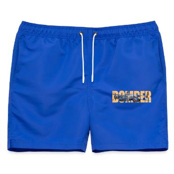 Bomber B-25 Mitchell - Männer Badeshorts - Royalblau - Vorne - AI Model Male 178 light (178cm)