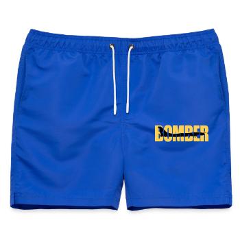 Bomber Tu-95 - Männer Badeshorts - Royalblau - Vorne - AI Model Male 178 light (178cm)